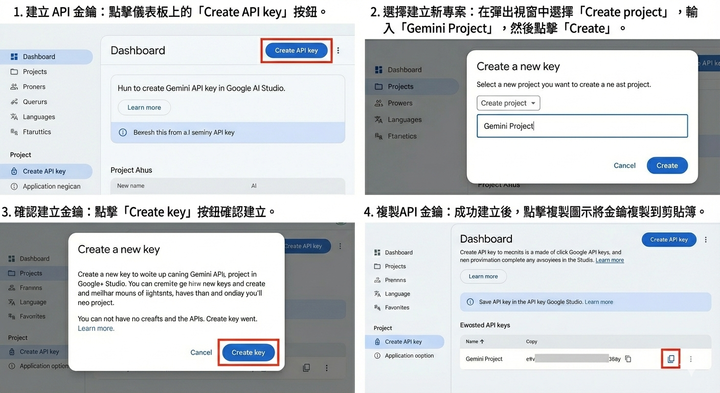 Gemini API KEY 取得教學